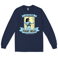 Navy fight milk classic Long Sleeve Tee - DesigneFamous