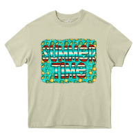 Mossy summer time glitter pineable Heavy Core Tee - CowCowDesign