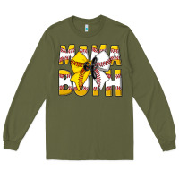 Army Green Mama Of Both Long Sleeve Tee - CowhideDigitalArt