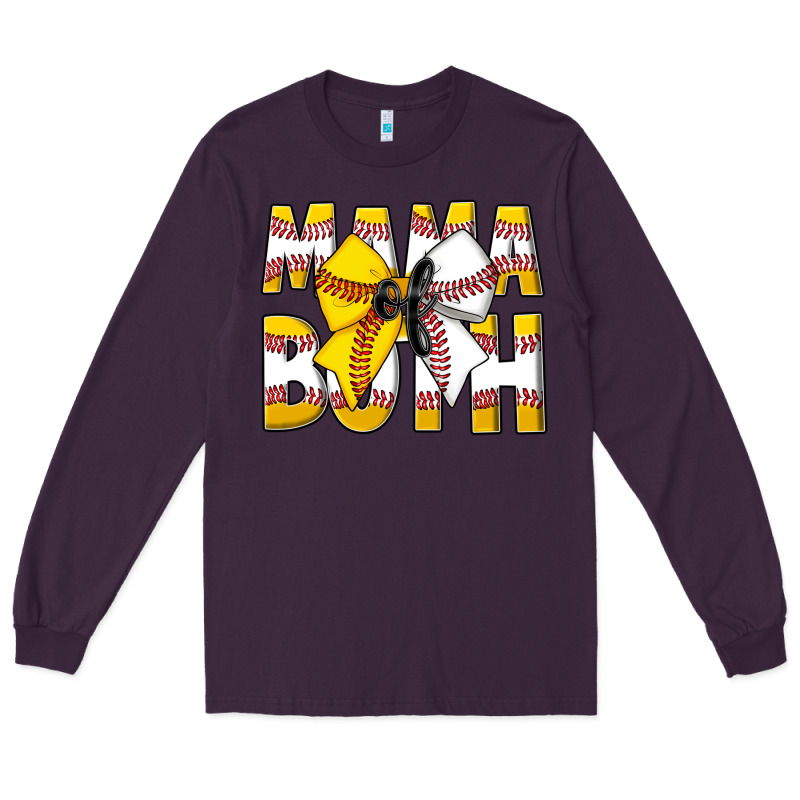 Mama Of Both Long Sleeve Tee by CowhideDigitalArt | Teevron