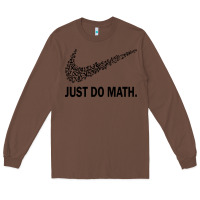 Chestnut just do math Long Sleeve Tee - DesigneFamous