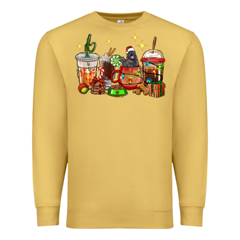 Christmas Coffee Cups With Labrador Premium Sweatshirt by RanaPortraitStore | Teevron