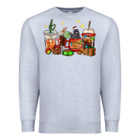 Heather Grey Christmas coffee cups with Labrador Premium Sweatshirt - RanaPortraitStore