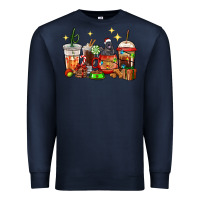 Navy Christmas coffee cups with Labrador Premium Sweatshirt - RanaPortraitStore