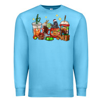 Ocean Blue Christmas coffee cups with Labrador Premium Sweatshirt - RanaPortraitStore