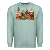 Seafoam Christmas coffee cups with Labrador Premium Sweatshirt - RanaPortraitStore