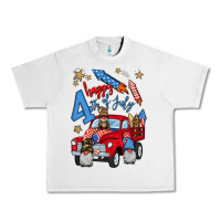 Lunar Rock 4th of july truck  1 Urban Heavy Tee - BundleAndBundleShop