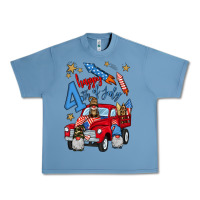 Pebble Blue 4th of july truck  1 Urban Heavy Tee - BundleAndBundleShop