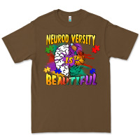 Cacao Neurodiversity is beautiful Premium Tee - FaDigitalArtStudio