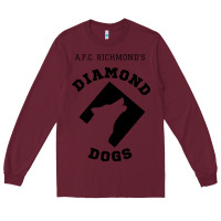 Burgundy lassos diamond dogs classic Long Sleeve Tee - DesigneFamous