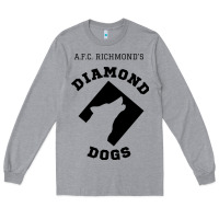 Heather Grey lassos diamond dogs classic Long Sleeve Tee - DesigneFamous