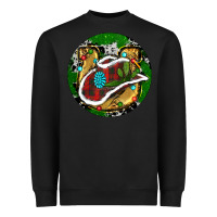 Black Cowboy Christmas Heavyweight Sweatshirt - RanaPortraitStore
