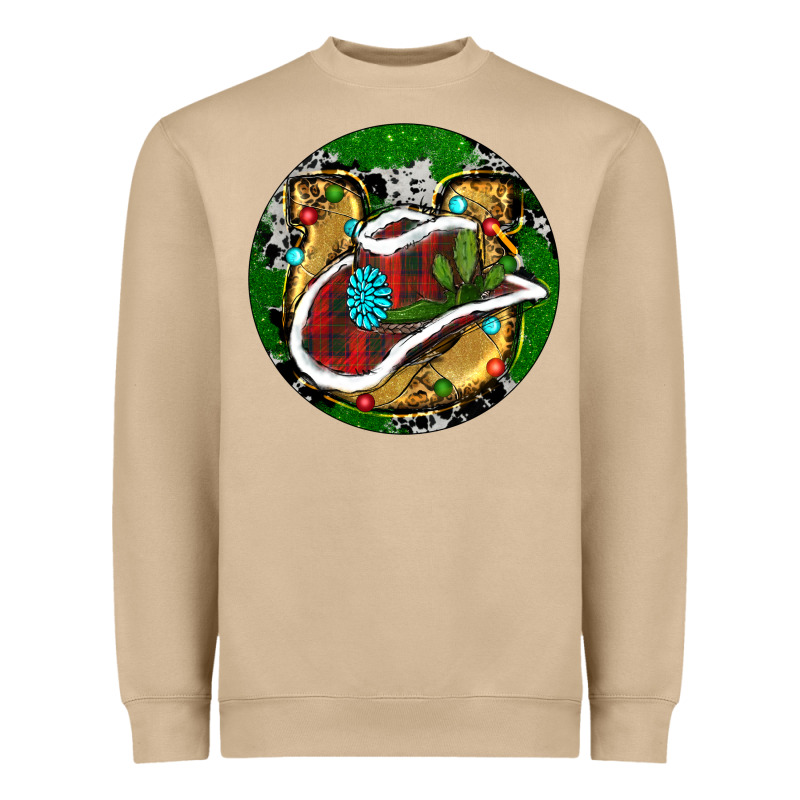 Cowboy Christmas Heavyweight Sweatshirt by RanaPortraitStore | Teevron