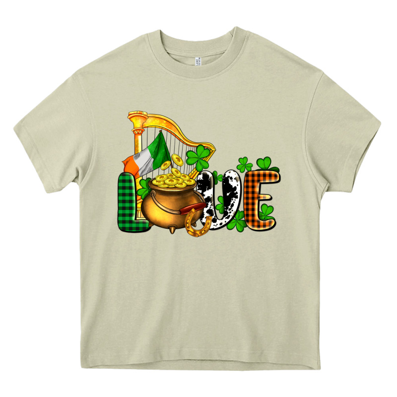 St. Patrick's Love And Golds Heavy Core Tee by OliviaCreatesArt | Teevron
