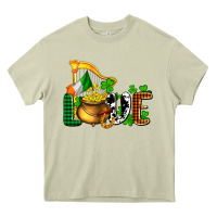 Mossy St. Patrick's Love and golds Heavy Core Tee - OliviaCreatesArt