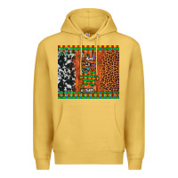 Antique Gold love autism awareness leopard cowhide Premium Hoodie - Artiststas