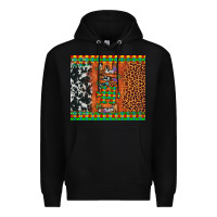 Black love autism awareness leopard cowhide Premium Hoodie - Artiststas