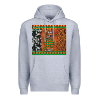 Heather Grey love autism awareness leopard cowhide Premium Hoodie - Artiststas