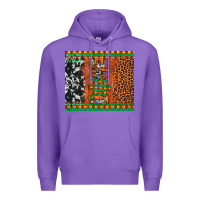 Purple love autism awareness leopard cowhide Premium Hoodie - Artiststas