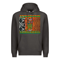 Smoke love autism awareness leopard cowhide Premium Hoodie - Artiststas