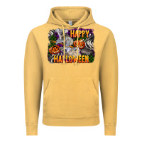Vintage Mustard happy halloween koala Vintage Hoodie - LillyAllenDesigns