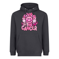 Hey Cancer Smiley Face Breast Cancer Heavyweight Hoodie | Teevron