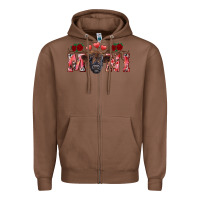 Chestnut valentines day mini black Zipper Hoodie - RanaPortraitStore