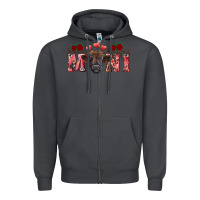 Smoke valentines day mini black Zipper Hoodie - RanaPortraitStore
