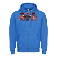 True Royal valentines day mini black Zipper Hoodie - RanaPortraitStore