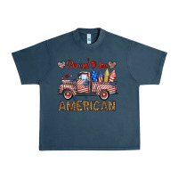 Midnight Navy proud to be american truck Urban Heavy Tee - BundleAndBundleShop