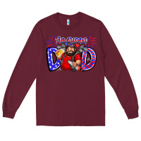 Burgundy american dod Long Sleeve Tee - CowhideDigitalArt