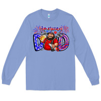 Colony Blue american dod Long Sleeve Tee - CowhideDigitalArt