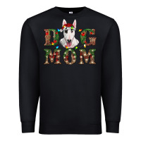 Black Christmas Dog Mom Bull Terrier Premium Sweatshirt - RanaPortraitStore