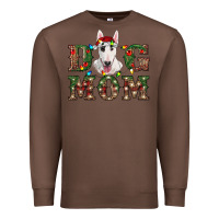 Chestnut Christmas Dog Mom Bull Terrier Premium Sweatshirt - RanaPortraitStore