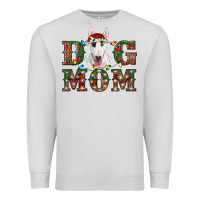 Dove Grey Christmas Dog Mom Bull Terrier Premium Sweatshirt - RanaPortraitStore