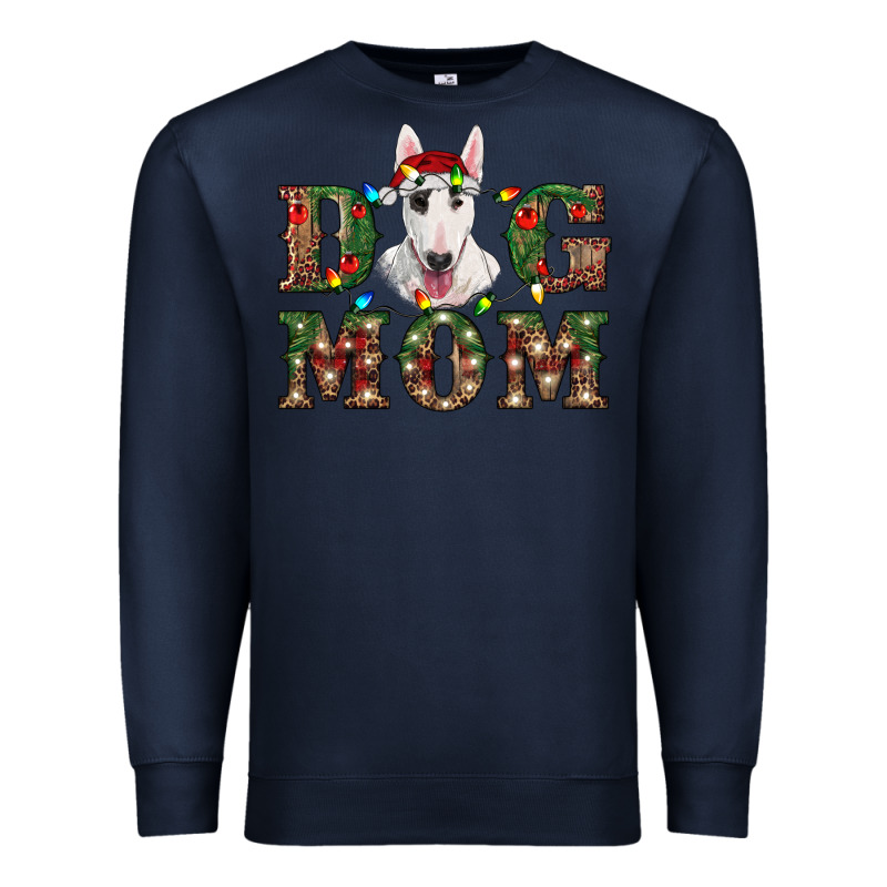 Christmas Dog Mom Bull Terrier Premium Sweatshirt by RanaPortraitStore | Teevron