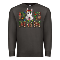 Smoke Christmas Dog Mom Bull Terrier Premium Sweatshirt - RanaPortraitStore