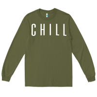 Army Green chill Long Sleeve Tee - DesigneFamous
