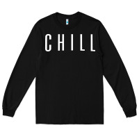 Black chill Long Sleeve Tee - DesigneFamous
