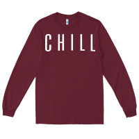 Burgundy chill Long Sleeve Tee - DesigneFamous