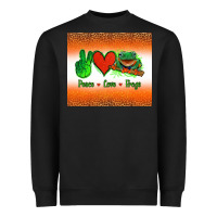 Black peace love frogs Heavyweight Sweatshirt - Jasminsmagicworld