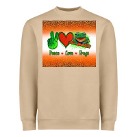 Mushroom peace love frogs Heavyweight Sweatshirt - Jasminsmagicworld