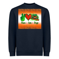 Navy peace love frogs Heavyweight Sweatshirt - Jasminsmagicworld
