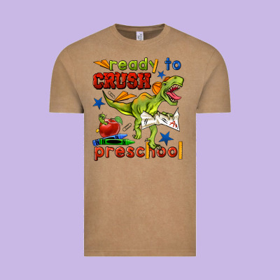 Ready To Crush Preschool Vintage Tee Designed By Bundleandbundleshop