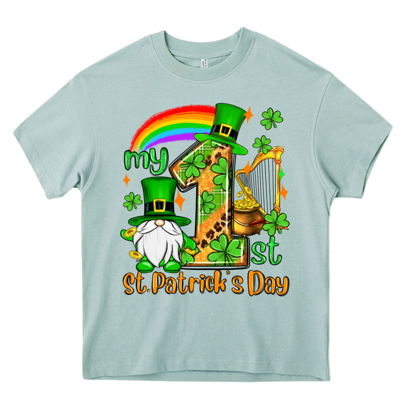 St. Patrick's My 1st St. Patrick's Day Heavy Core Tee by OliviaCreatesArt | Teevron