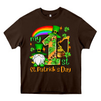 Chocolate Brown St. Patrick's My 1st St. Patrick's Day Heavy Core Tee - OliviaCreatesArt
