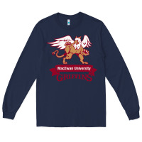 Navy macewan academic Long Sleeve Tee - DesigneFamous