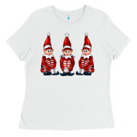 White Christmas Elfs Ladies Tee - FaDigitalArtStudio