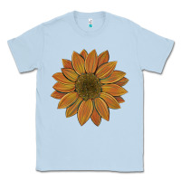 Dusty Blue sunflower Classic Tee - Artiststas