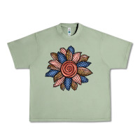 Oil Green american sunflower Urban Heavy Tee - BundleAndBundleShop